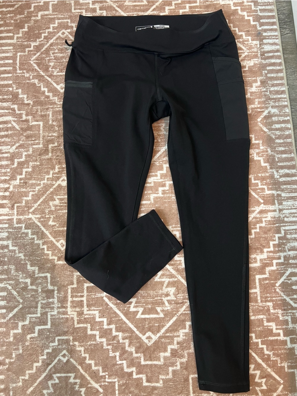 Carhartt Force Black Women's ankle work Leggings with Side Utility Pockets